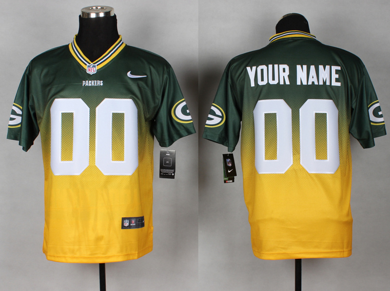 Nike Packers Green And Gold Drift II Elite Custom Jerseys