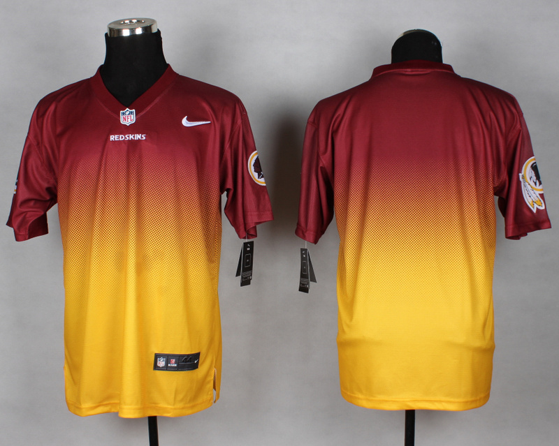 Nike Redskins Red And Gold Drift II Elite Custom Jerseys