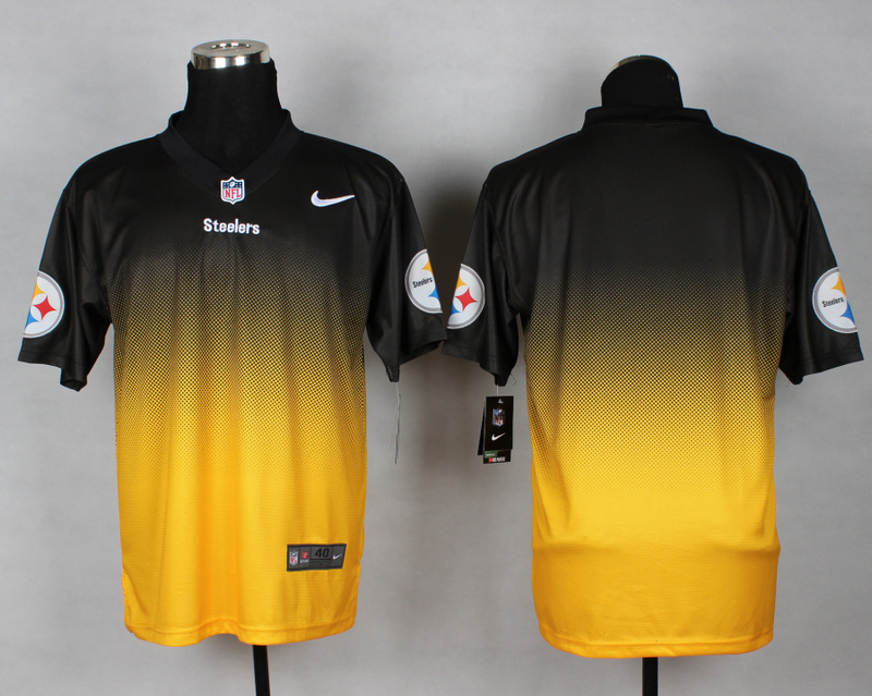 Nike Steelers Black And Gold Drift II Elite Custom Jerseys