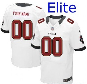 Nike Tampa Bay Buccaneers Customized Elite White Jerseys
