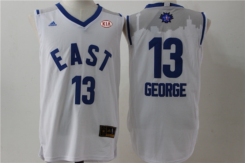 Pacers 13 Paul George White 2016 All Star East Jersey