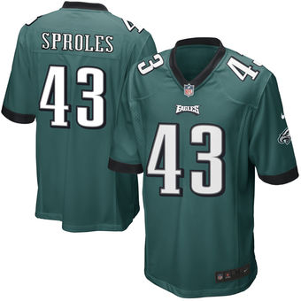 Nike Eagles 43 Darren Sproles Green Youth Game Jersey