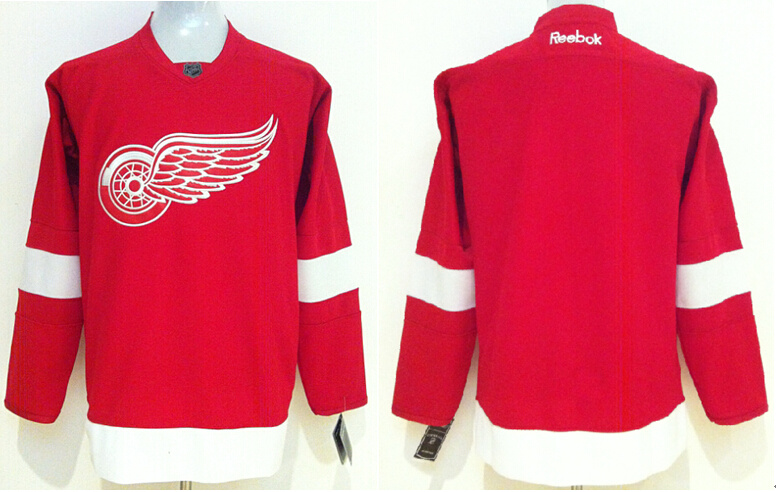 Red Wings Blank Red Reebok Jersey