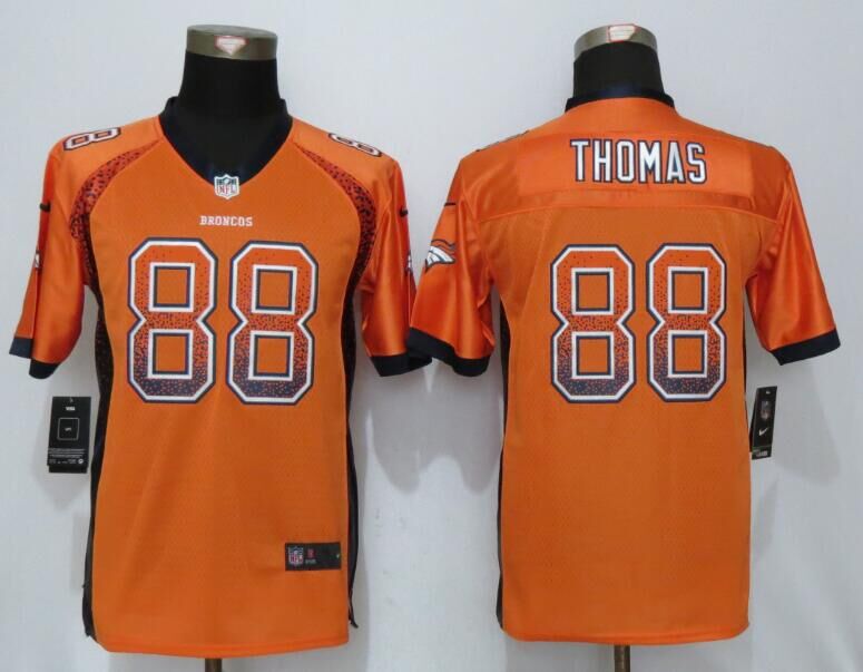Nike Broncos 88 Demaryius Thomas Orange Youth Drift Fashion Jersey