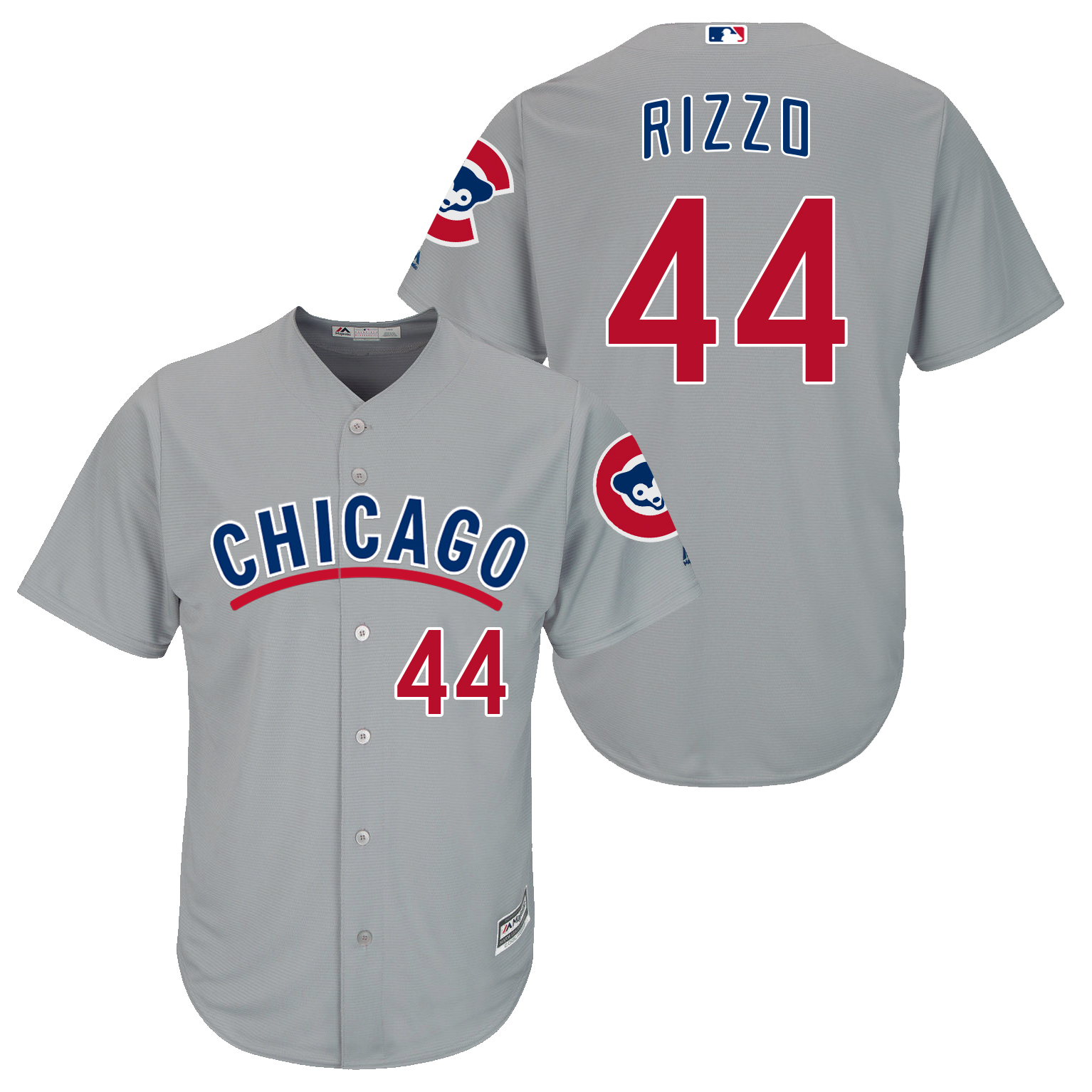 Cubs 44 Anthony Rizzo Grey New Cool Base Jersey