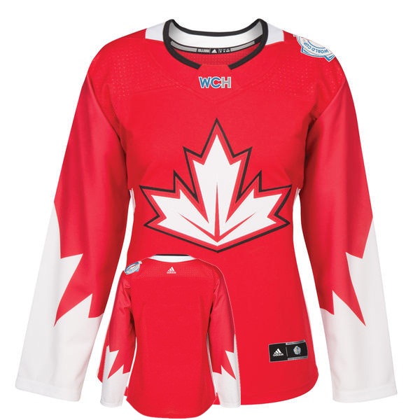 Canada Blank Red Women World Cup of Hockey 2016 Player Jersey