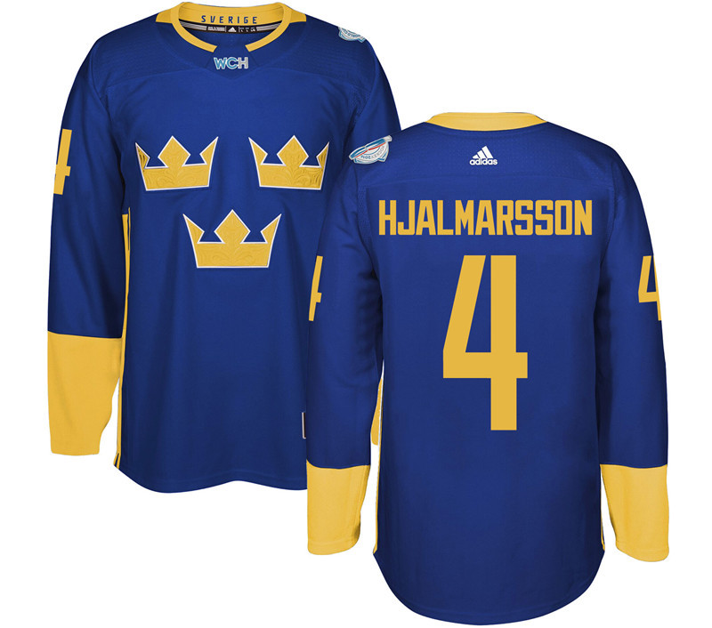 Sweden 4 Niklas Hjalmarsson Purple 2016 World Cup Of Hockey Premier Player Jersey
