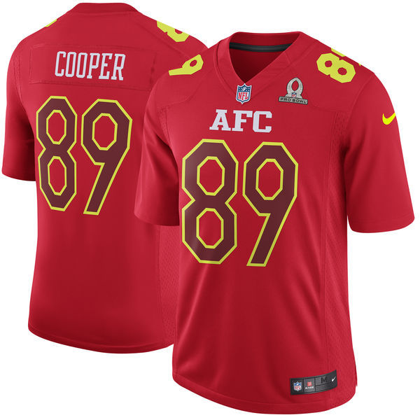 Nike Raiders 89 Amari Cooper Red 2017 Pro Bowl Youth Game Jersey