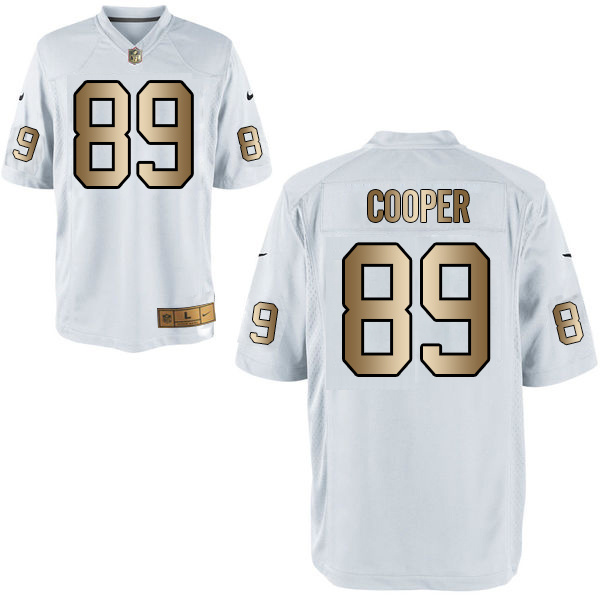 Nike Raiders 89 Amari Cooper White Gold Game Jersey