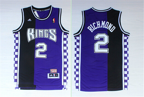 Kings 2 Mitch Richmond Black & Purple Hardwood Classics Jersey