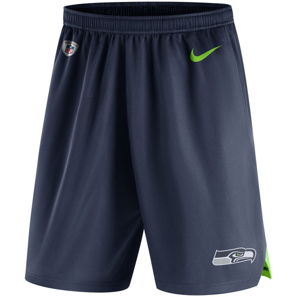 Men's Seattle Seahawks Nike College Navy Knit Performance Shorts