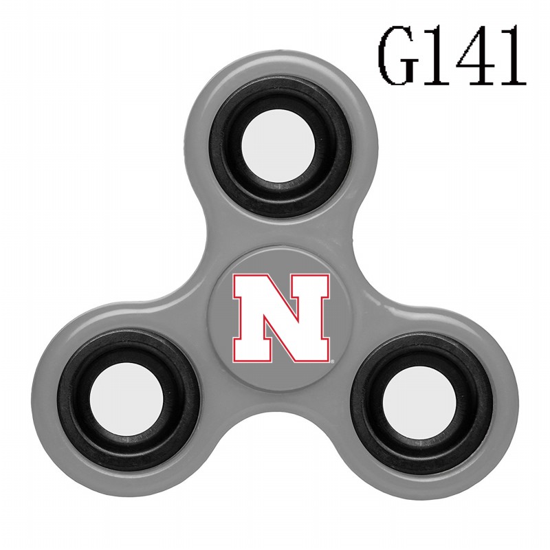 Nebraska Cornhuskers Team Logo Gray 3 Way Fidget Spinner