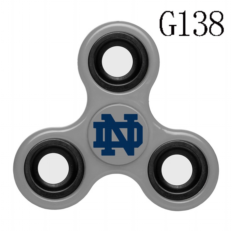 Notre Dame Fighting Irish Team Logo Gray 3 Way Fidget Spinner