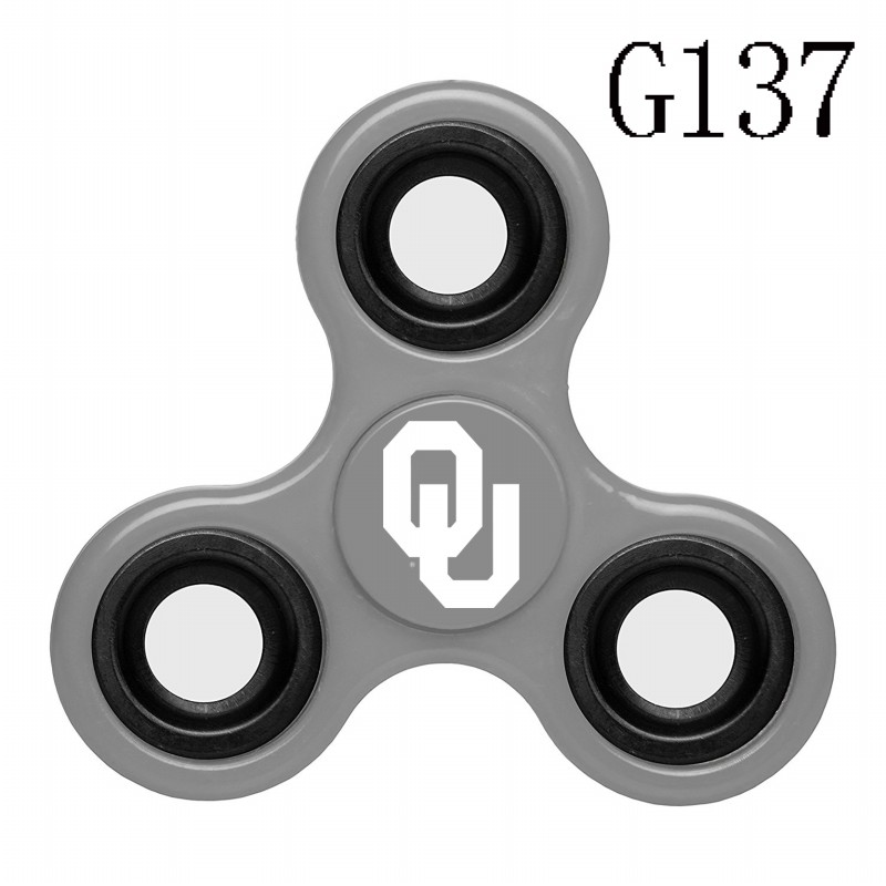 Oklahoma Sooners Team Logo Gray 3 Way Fidget Spinner