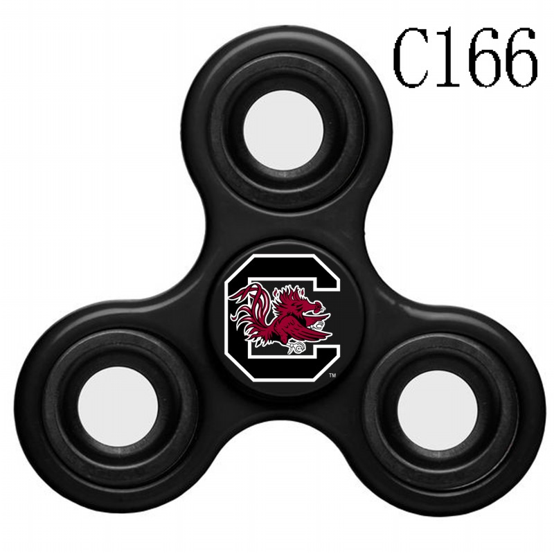 South Carolina Gamecocks Team Logo Black 3 Way Fidget Spinner