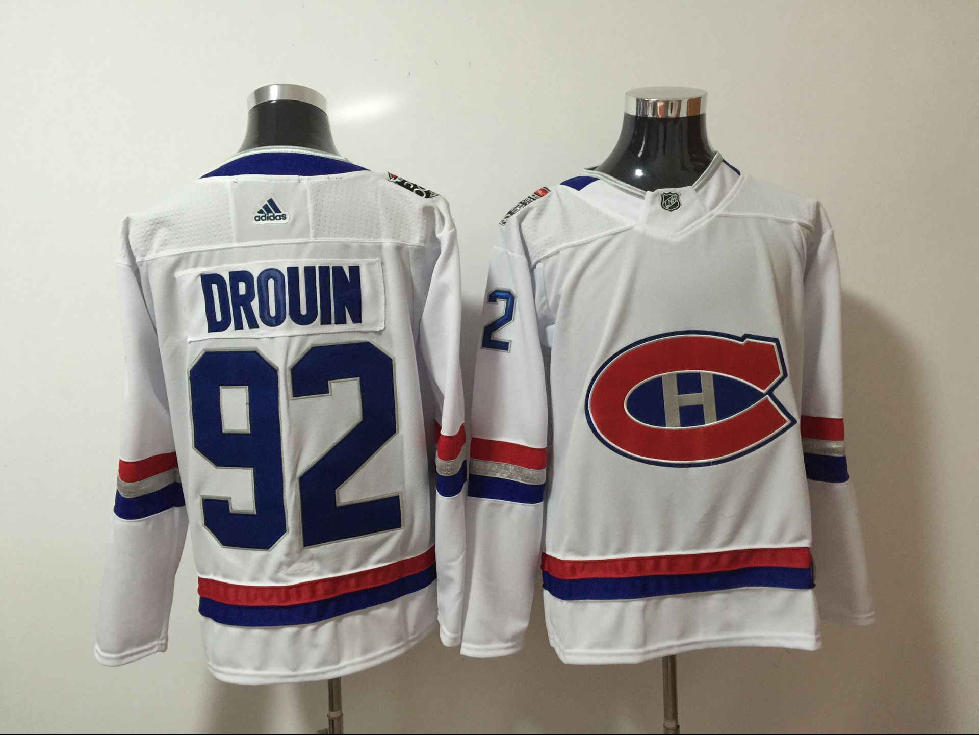 Canadiens 92 Jonathan Drouin White 2017 NHL 100 Classic Adidas Jersey