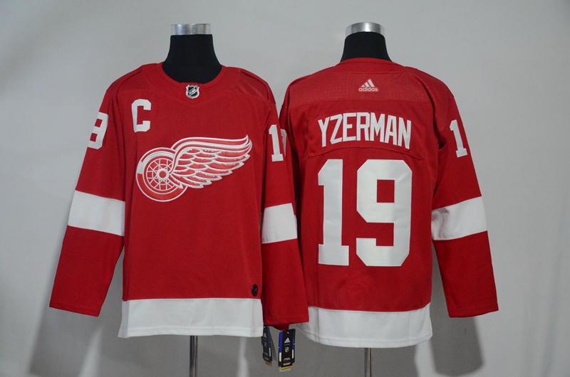 Red Wings 19 Steve Yzerman Red Adidas Jersey