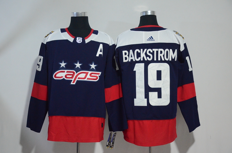Capitals 19 Nicklas Backstrom Navy 2018 NHL Stadium Series Adidas Jersey