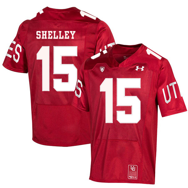 Utah Utes 15 Jason Shelley Red 150th Anniversary College Football Jersey