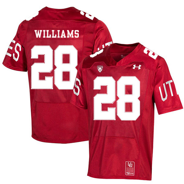 Utah Utes 28 Joe Williams Red 150th Anniversary College Football Jersey