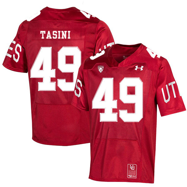 Utah Utes 49 Pasoni Tasini Red 150th Anniversary College Football Jersey