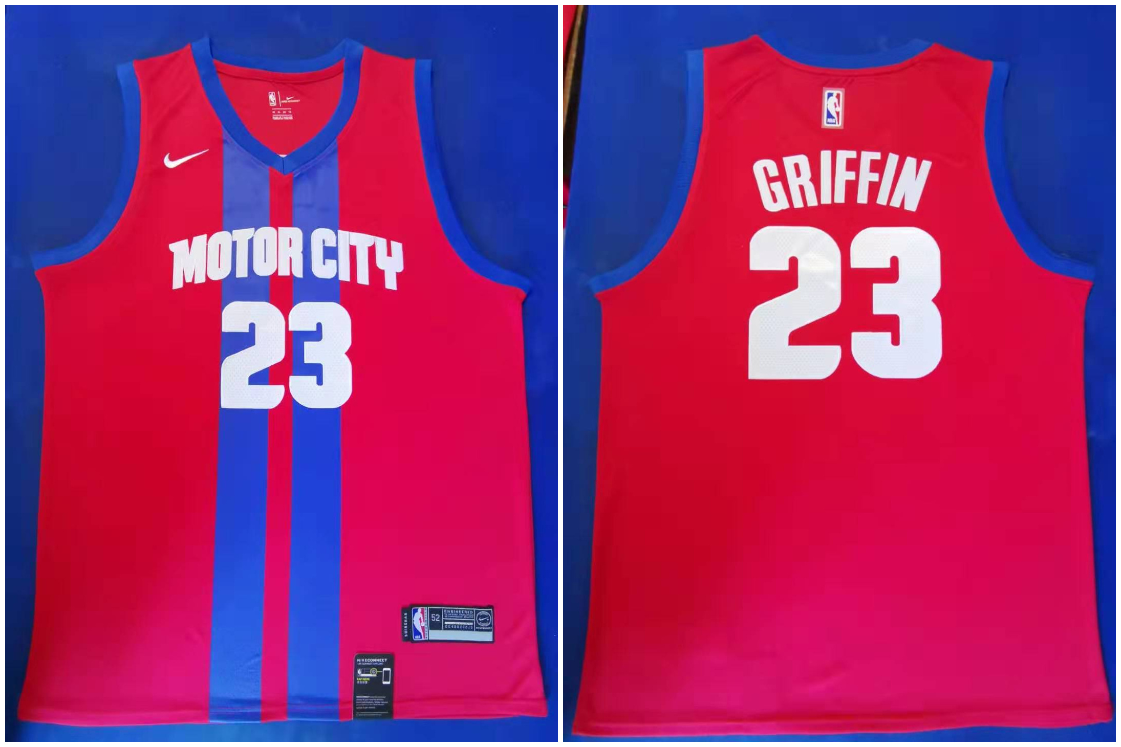 Pistons 23 Blake Griffin Red 2019-20 City Edition Nike Swingman Jersey