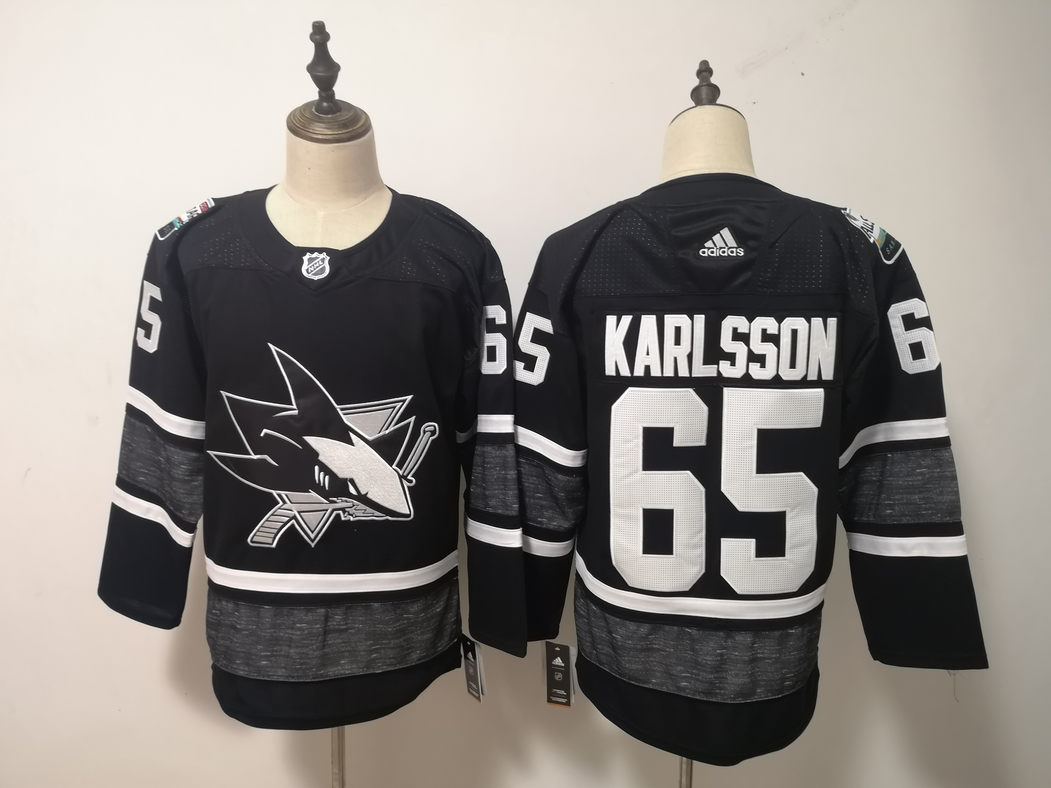 Sharks 65 Erik Karlsson Black 2019 NHL All-Star Game Adidas Jersey