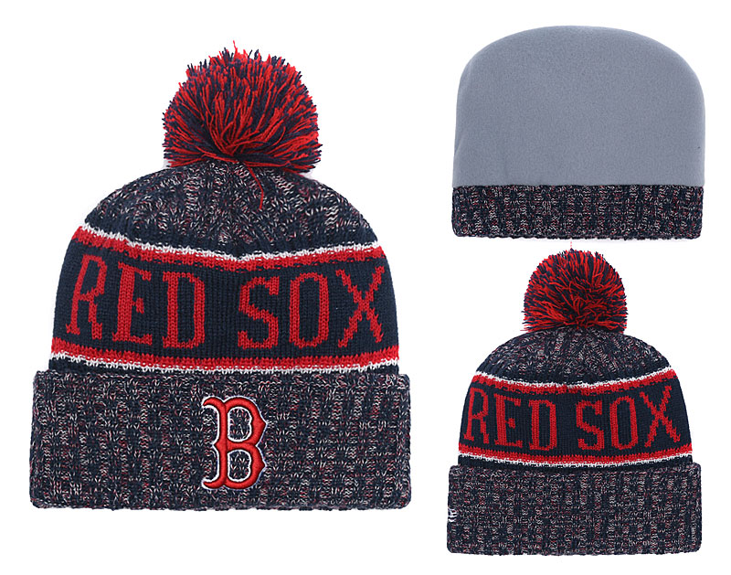 Red Sox Team Logo Red Knit Hat YD