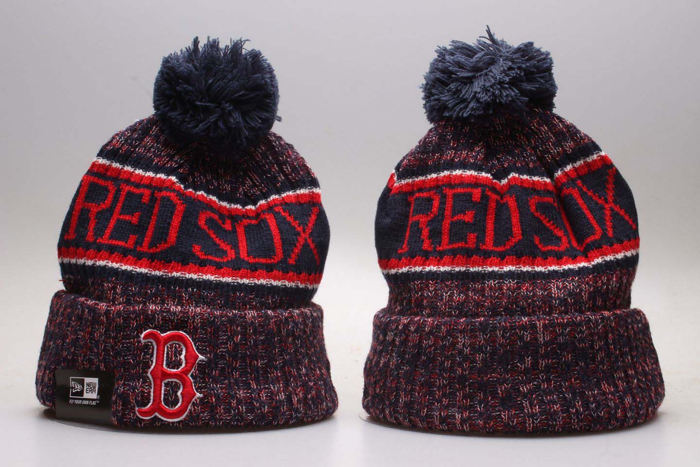Red Sox Team Logo Red Knit Hat YP