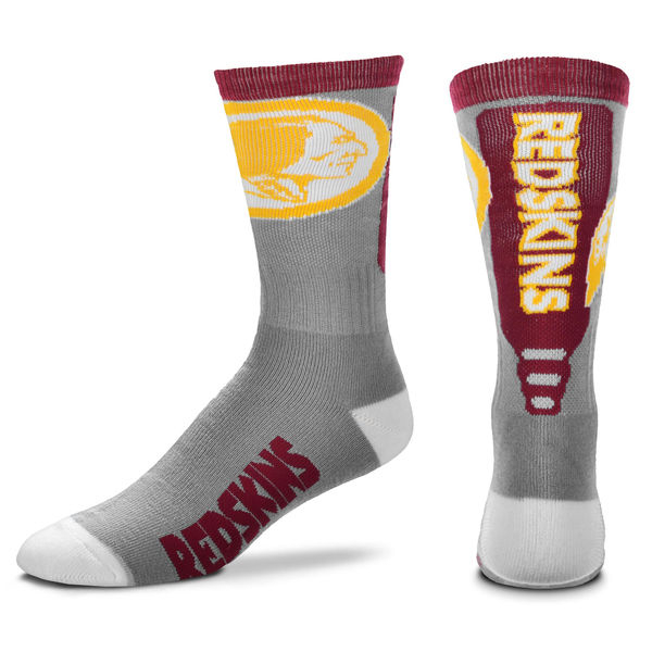 Washington Redskins Team Logo Gray NFL Socks