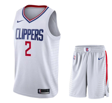 Clippers 2 Kawhi Leonard White City Edition Nike Swingman Jersey(With Shorts)
