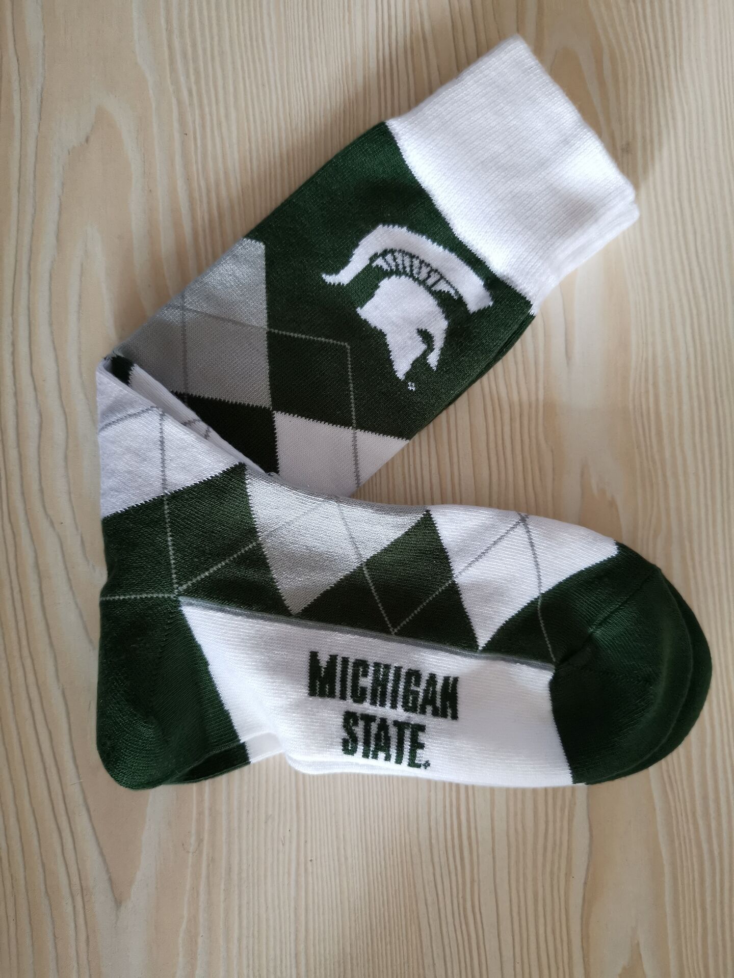 Michigan State Spartans Team Logo NCAA Socks