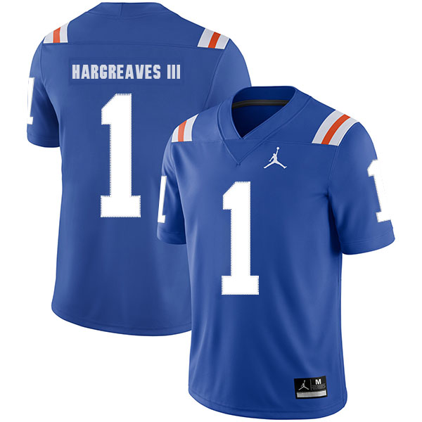 Florida Gators 1 Vernon Hargreaves Blue Throwback College Football Jersey