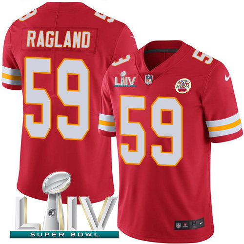 Nike Chiefs 59 Reggie Ragland Red 2020 Super Bowl LIV Vapor Untouchable Limited Jersey