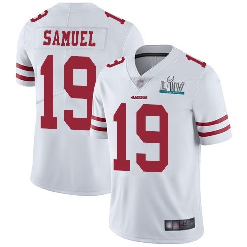 Nike 49ers 19 Deebo Samuel White 2020 Super Bowl LIV Vapor Untouchable Limited Jersey
