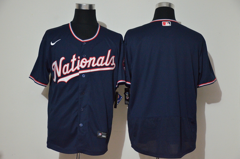 Nationals Blank Navy Nike Cool Base Jersey