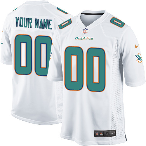 Nike Miami Dolphins Customized New Game White Jerseys