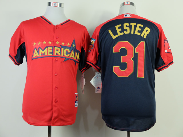 American League Red Sox 31 Lester Red 2014 All Star Jerseys