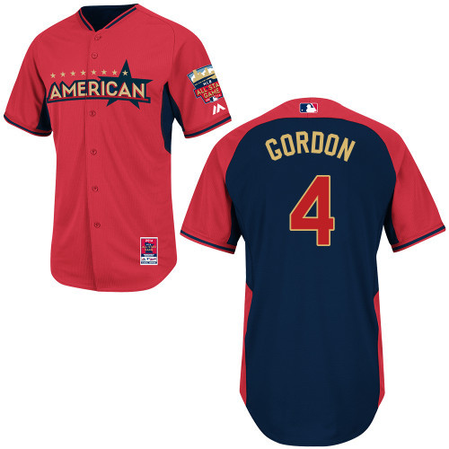 American League Royals 4 Gordon Red 2014 All Star Jerseys