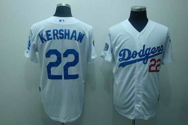 Dodgers 22 Kershaw white jerseys