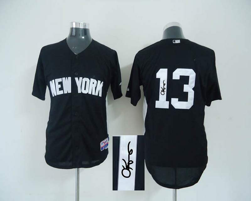 Yankees 13 Rodriguez Black Signature Edition Jerseys