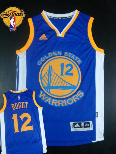 Warriors 12 Bogut Blue 2015 NBA Finals New Rev 30 Jersey