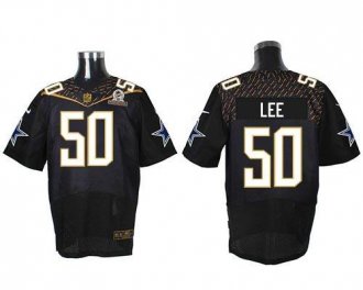Nike Cowboys 50 Sean Lee Black 2016 Pro Bowl Elite Jersey
