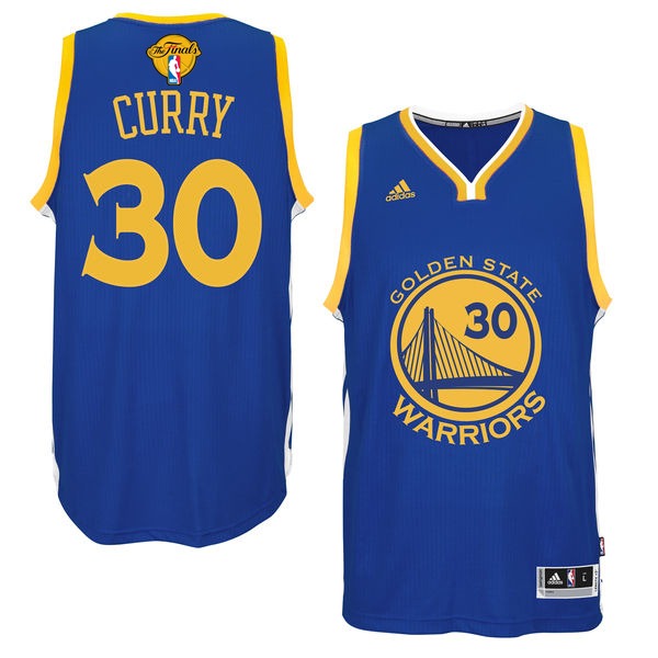 Warriors 30 Stephen Curry Royal 2016 NBA Finals Swingman Jersey