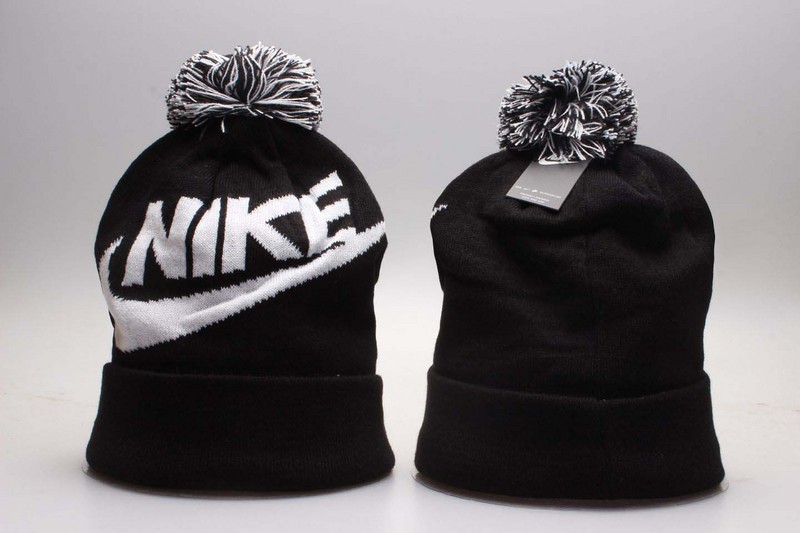 Nike Logo Black Knit Hat YP