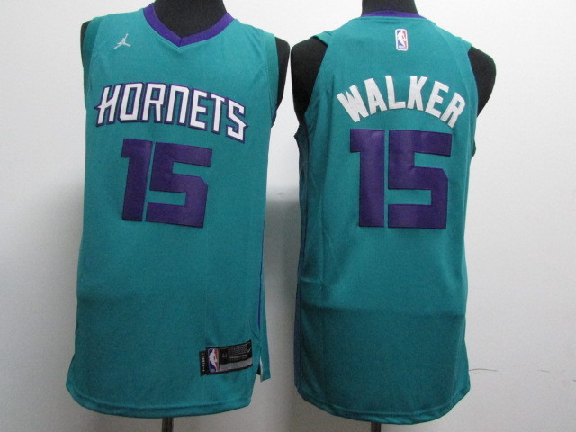 Hornets 15 Kemba Walker Teal Nike Authentic Jersey