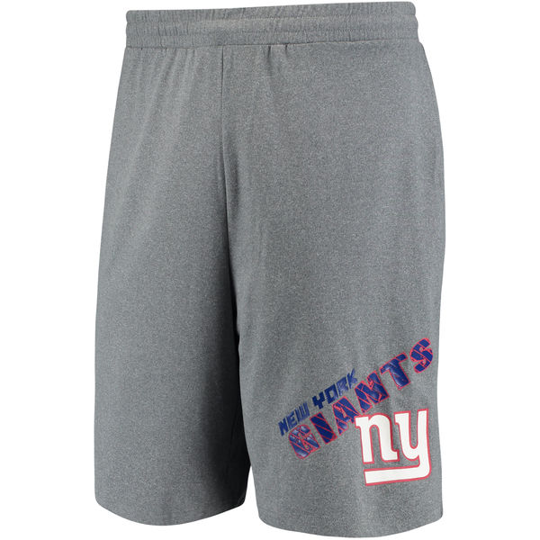 New York Giants Concepts Sport Tactic Lounge Shorts Heathered Gray