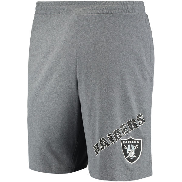 Oakland Raiders Concepts Sport Tactic Lounge Shorts Heathered Gray