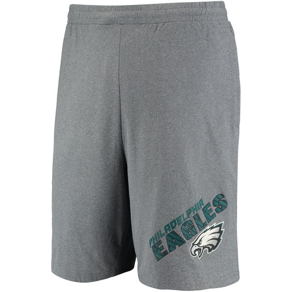 Philadelphia Eagles Concepts Sport Tactic Lounge Shorts Heathered Gray
