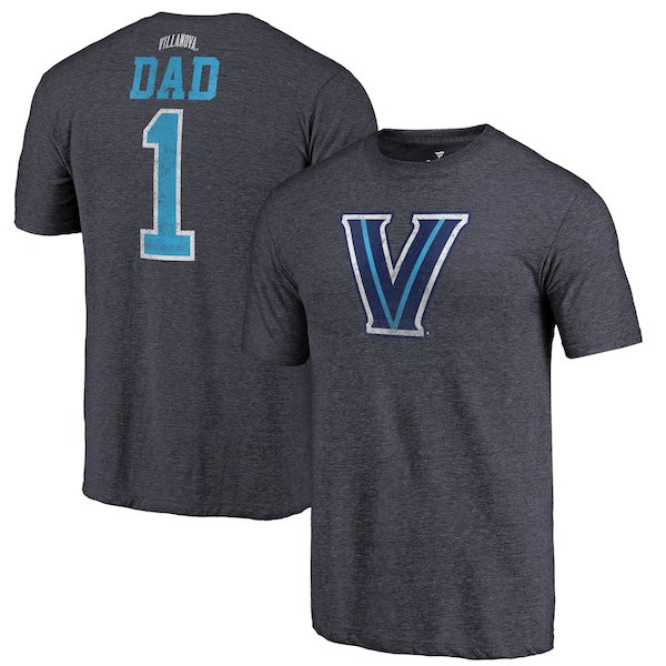 Villanova Wildcats Fanatics Branded Navy Greatest Dad Tri-Blend T-Shirt